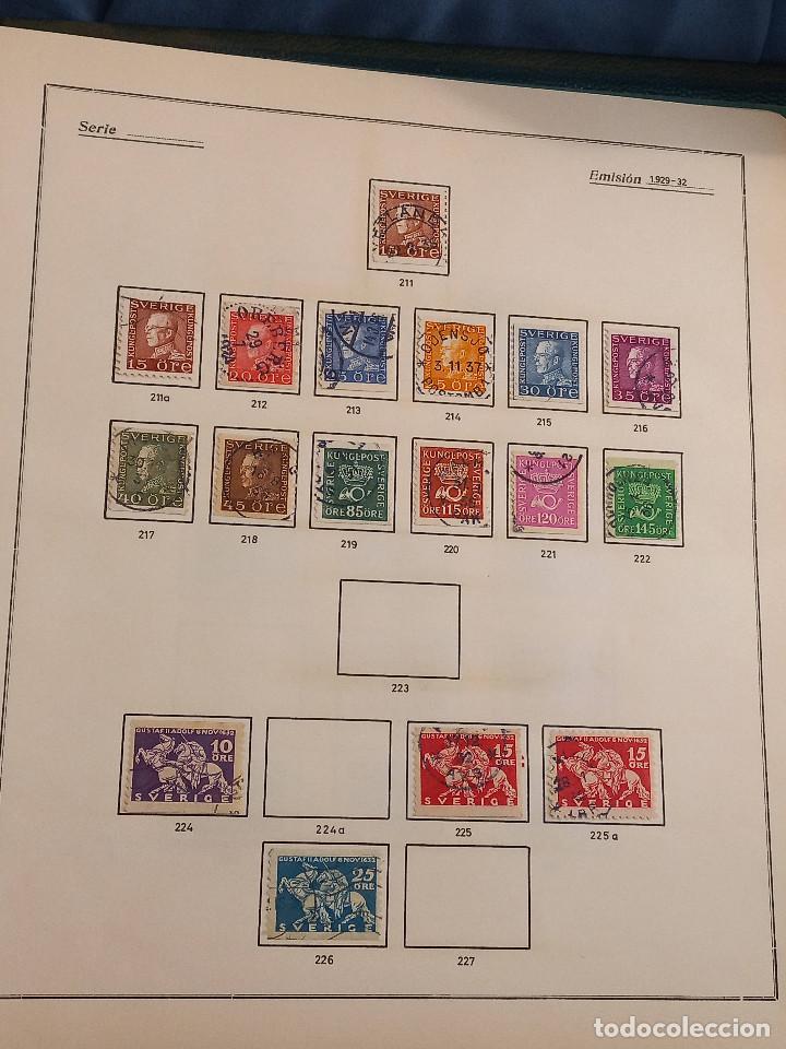 Sellos: Suecia lote sellos resto Coleccion Hojas Album sellos antiguos en usado altisimo valor Catalogo - Foto 8 - 292361978