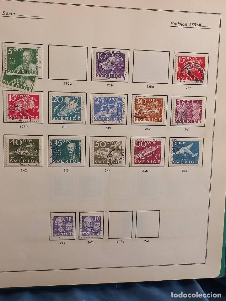Sellos: Suecia lote sellos resto Coleccion Hojas Album sellos antiguos en usado altisimo valor Catalogo - Foto 11 - 292361978