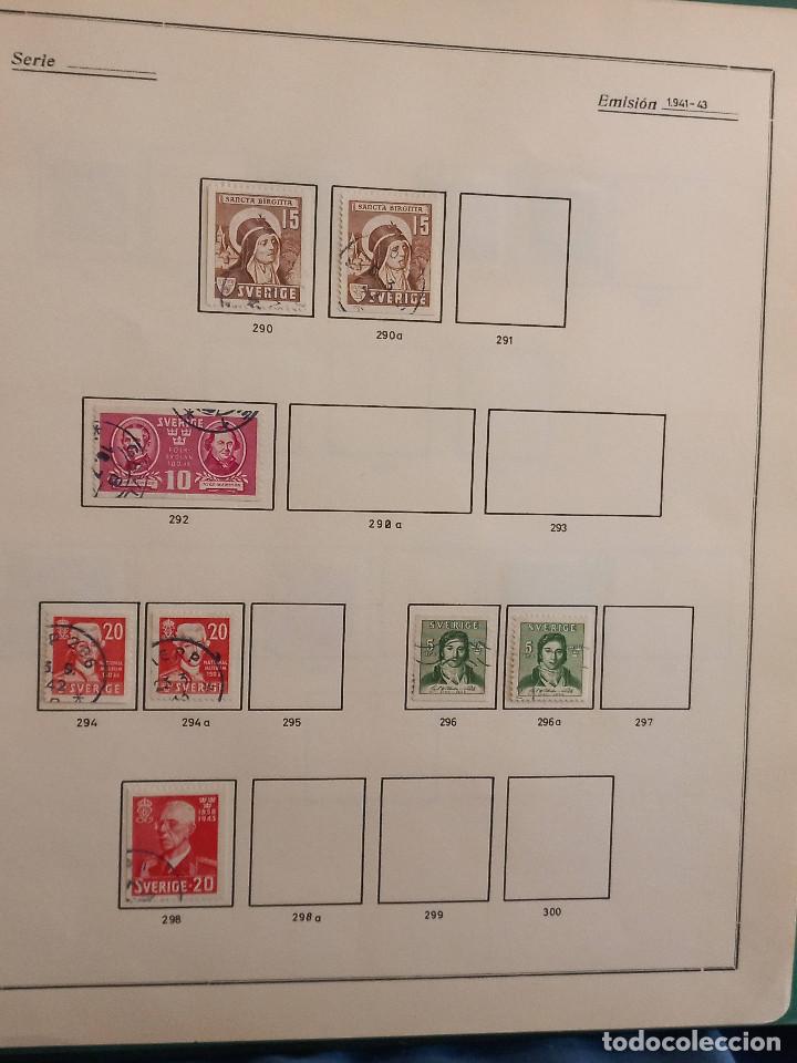 Sellos: Suecia lote sellos resto Coleccion Hojas Album sellos antiguos en usado altisimo valor Catalogo - Foto 16 - 292361978