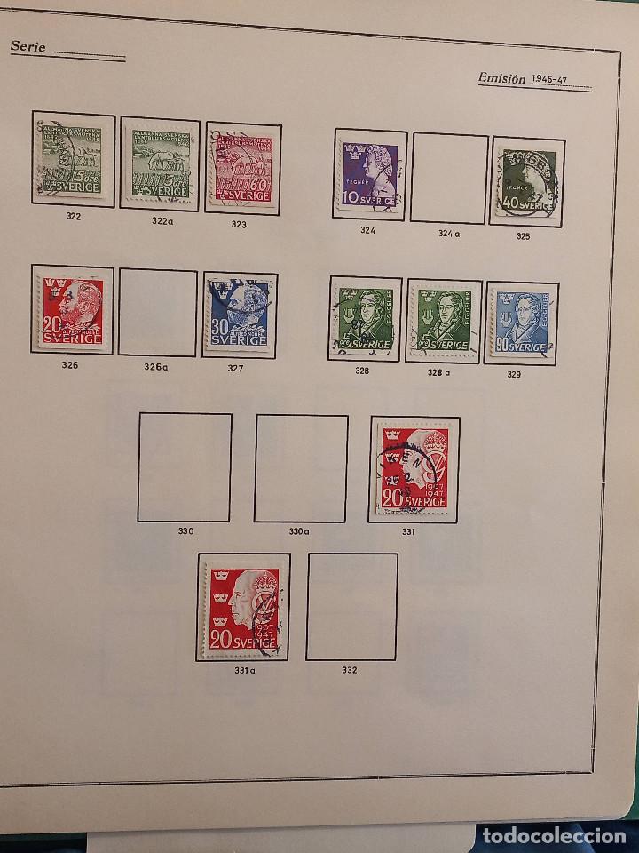 Sellos: Suecia lote sellos resto Coleccion Hojas Album sellos antiguos en usado altisimo valor Catalogo - Foto 19 - 292361978