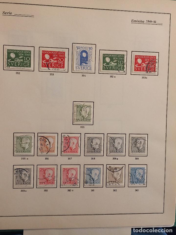 Sellos: Suecia lote sellos resto Coleccion Hojas Album sellos antiguos en usado altisimo valor Catalogo - Foto 22 - 292361978