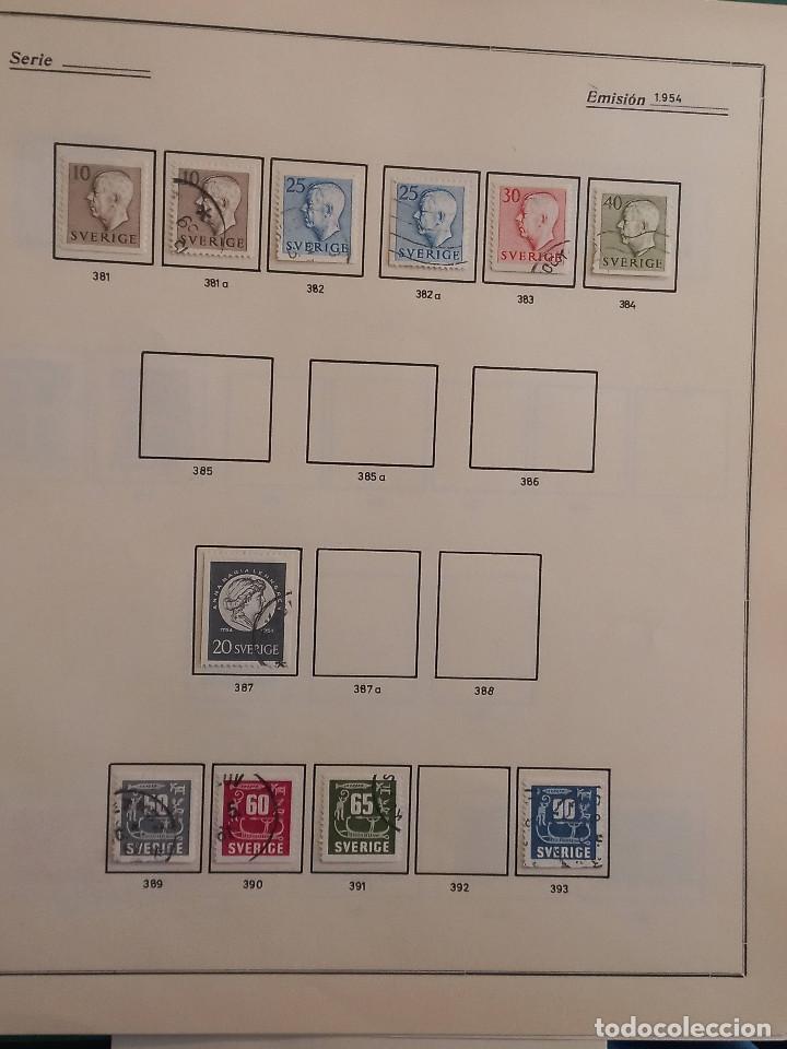 Sellos: Suecia lote sellos resto Coleccion Hojas Album sellos antiguos en usado altisimo valor Catalogo - Foto 25 - 292361978