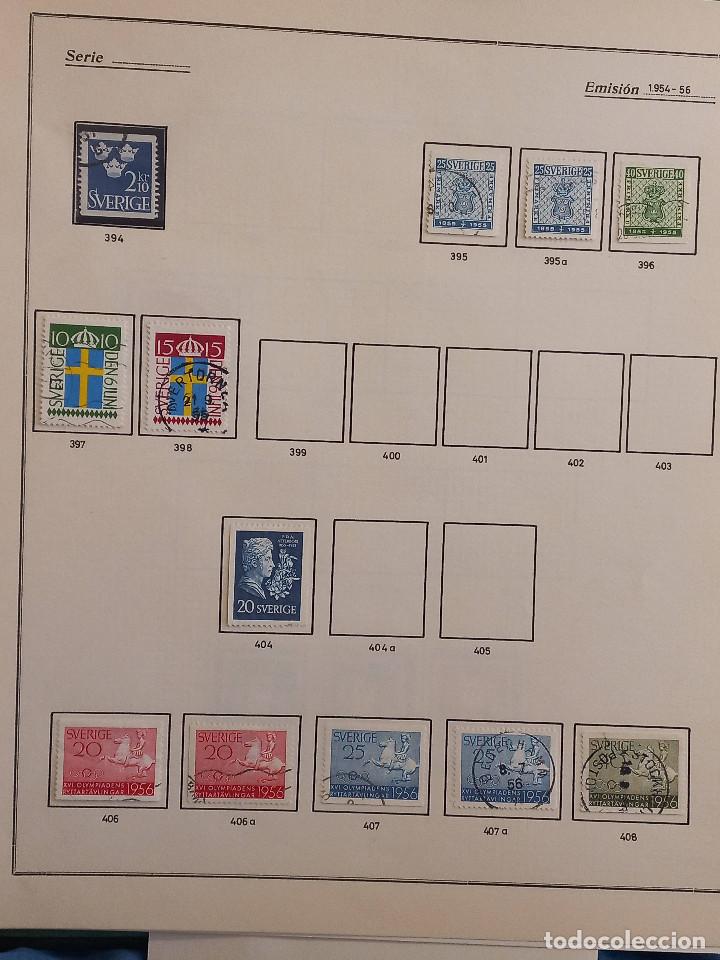 Sellos: Suecia lote sellos resto Coleccion Hojas Album sellos antiguos en usado altisimo valor Catalogo - Foto 26 - 292361978