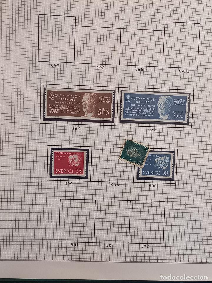 Sellos: Suecia lote sellos resto Coleccion Hojas Album sellos antiguos en usado altisimo valor Catalogo - Foto 29 - 292361978