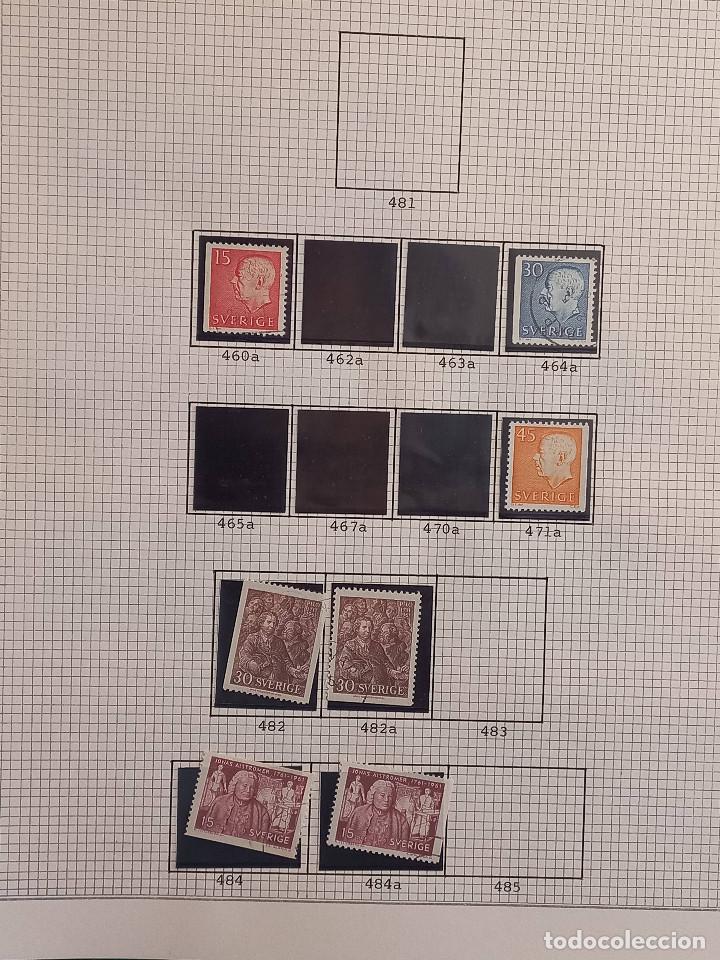 Sellos: Suecia lote sellos resto Coleccion Hojas Album sellos antiguos en usado altisimo valor Catalogo - Foto 31 - 292361978