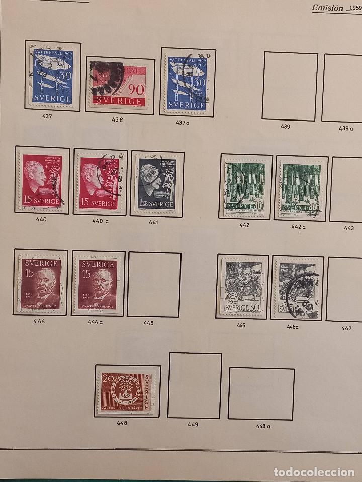 Sellos: Suecia lote sellos resto Coleccion Hojas Album sellos antiguos en usado altisimo valor Catalogo - Foto 32 - 292361978