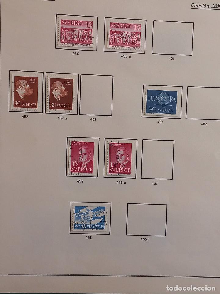 Sellos: Suecia lote sellos resto Coleccion Hojas Album sellos antiguos en usado altisimo valor Catalogo - Foto 33 - 292361978