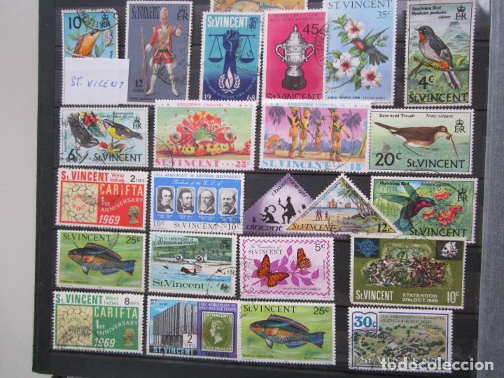 Sellos: LOTE DE 64 SELLOS DE ST. VICENT - Foto 1