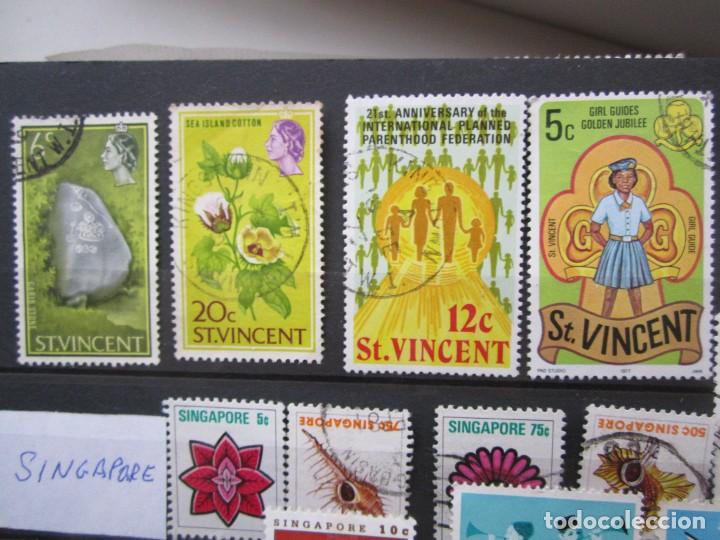 Sellos: LOTE DE 64 SELLOS DE ST. VICENT - Foto 3