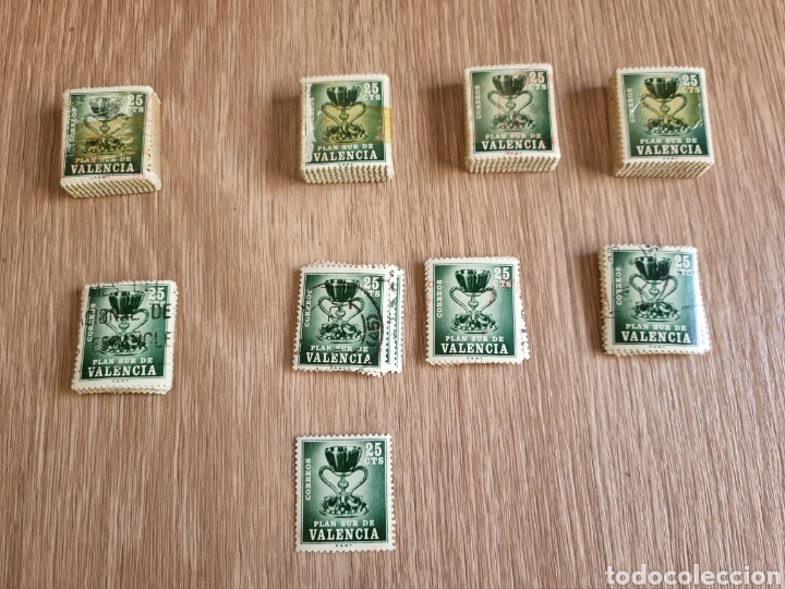 Sellos: 420 sellos. Plan Sur de Valencia. 25 cts. - Foto 1