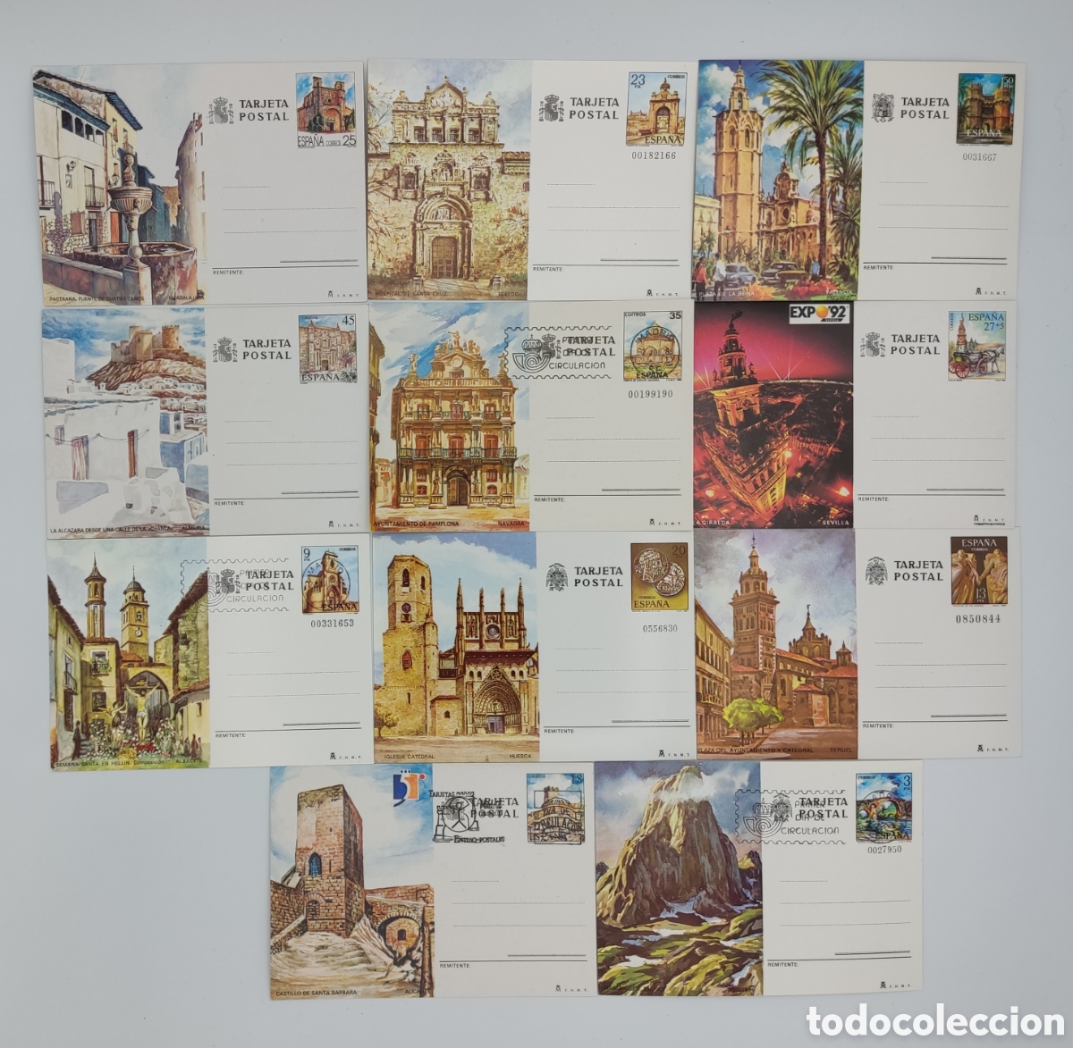 Sellos: Colecci&oacute;n 54 Tarjetas Postales Espa&ntilde;a - Foto 5