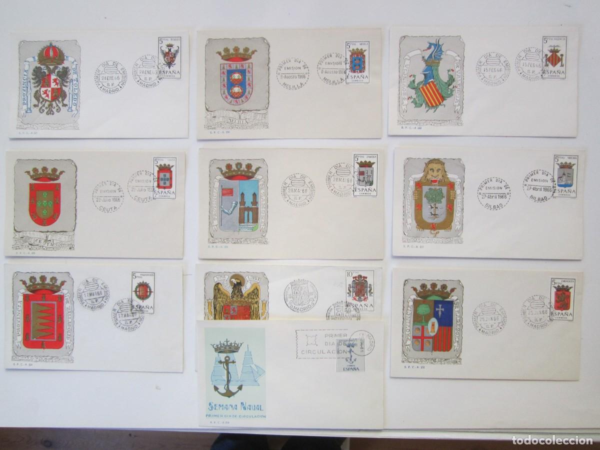 Sellos: LOTE DE 20 SOBRES PRMER DIA 1966 - Foto 1