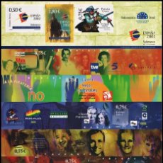 Sellos: ESPAÑA/SELLO, 2002 – HISTORIETAS – CINE – RADIO – TELEVISION – MUSICA – DEPORTES – EDIFIL 3943