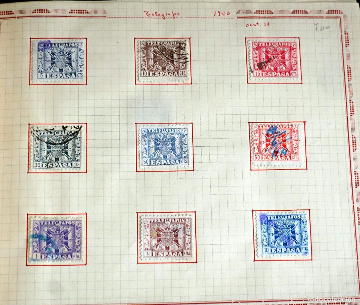 Sellos: Sellos tel&eacute;grafos 1940 - Foto 1