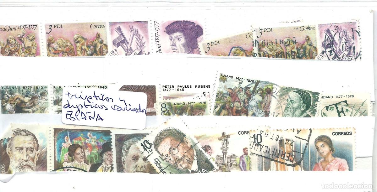 Sellos: Espa&ntilde;a tripticos i d&iacute;pticos variados - Foto 1