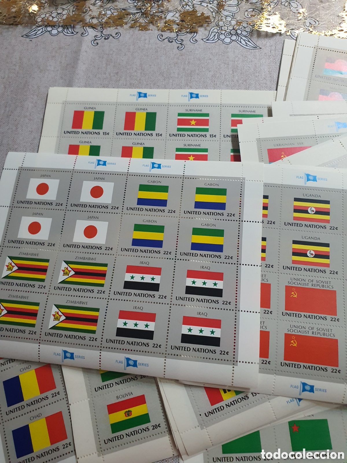Sellos: 100 hojas de flag series sellos - Foto 4