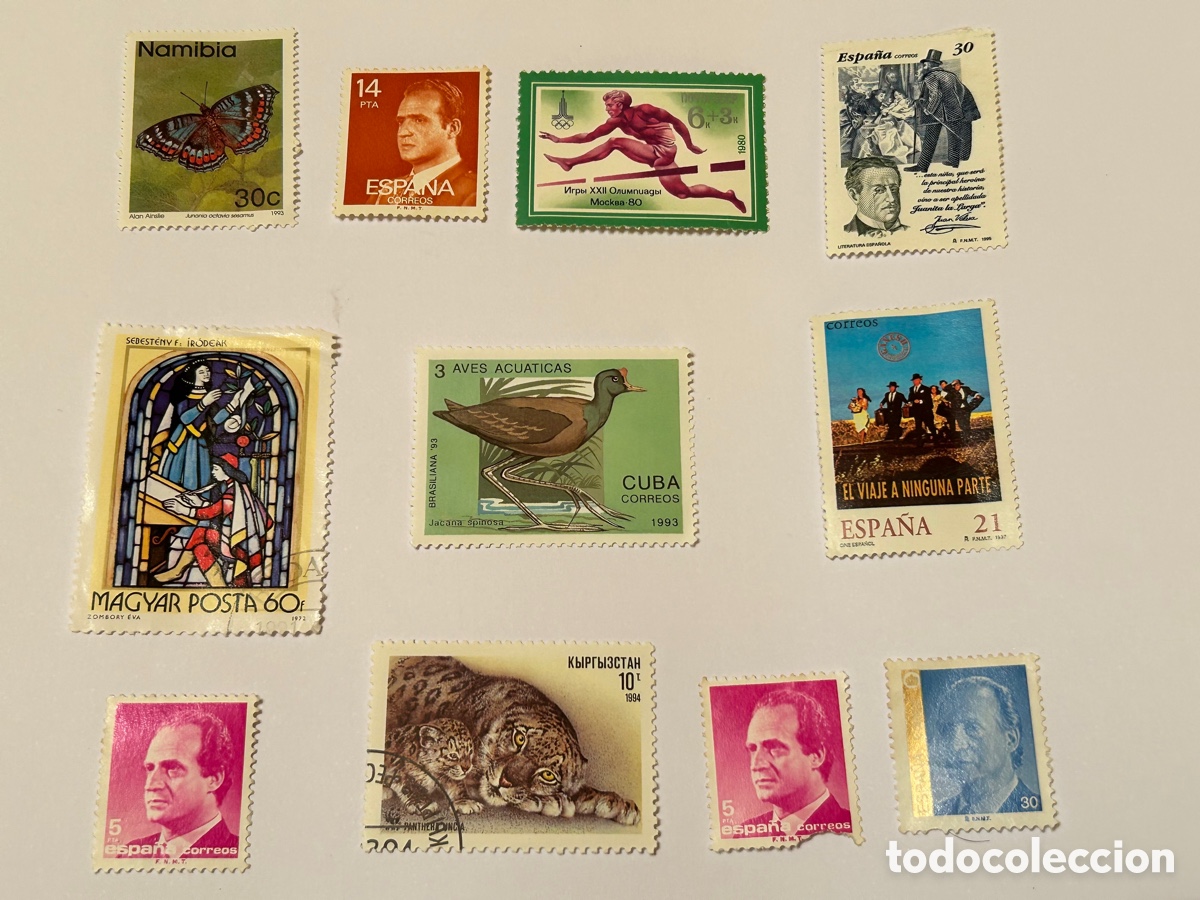 Briefmarken: LOTE 11 SELLOS: REP&Uacute;BLICA CHECA, RUSIA, HUNGR&Iacute;A, CUBA, ESPA&Ntilde;A