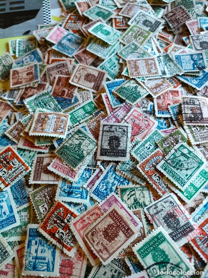 Sellos: LOTE DE 2000 SELLOS DE BARCELONA - Foto 2