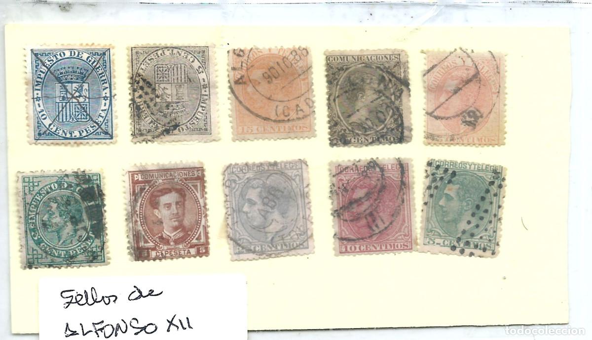 Sellos: SELLOS ESPA&Ntilde;A ALFONSO XII - Foto 1