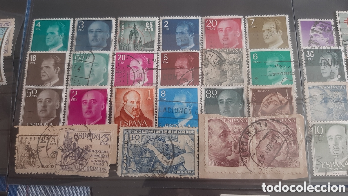 Sellos: (ESPA&Ntilde;A) LOTE DE SELLOS Y POSTALES - Foto 4