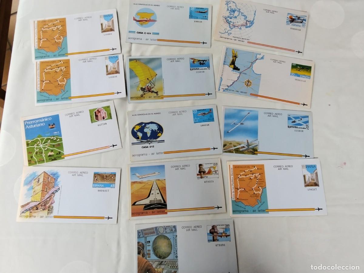 Sellos: LOTE DE 13 AEROGRAMAS DIFERENTES - Foto 3