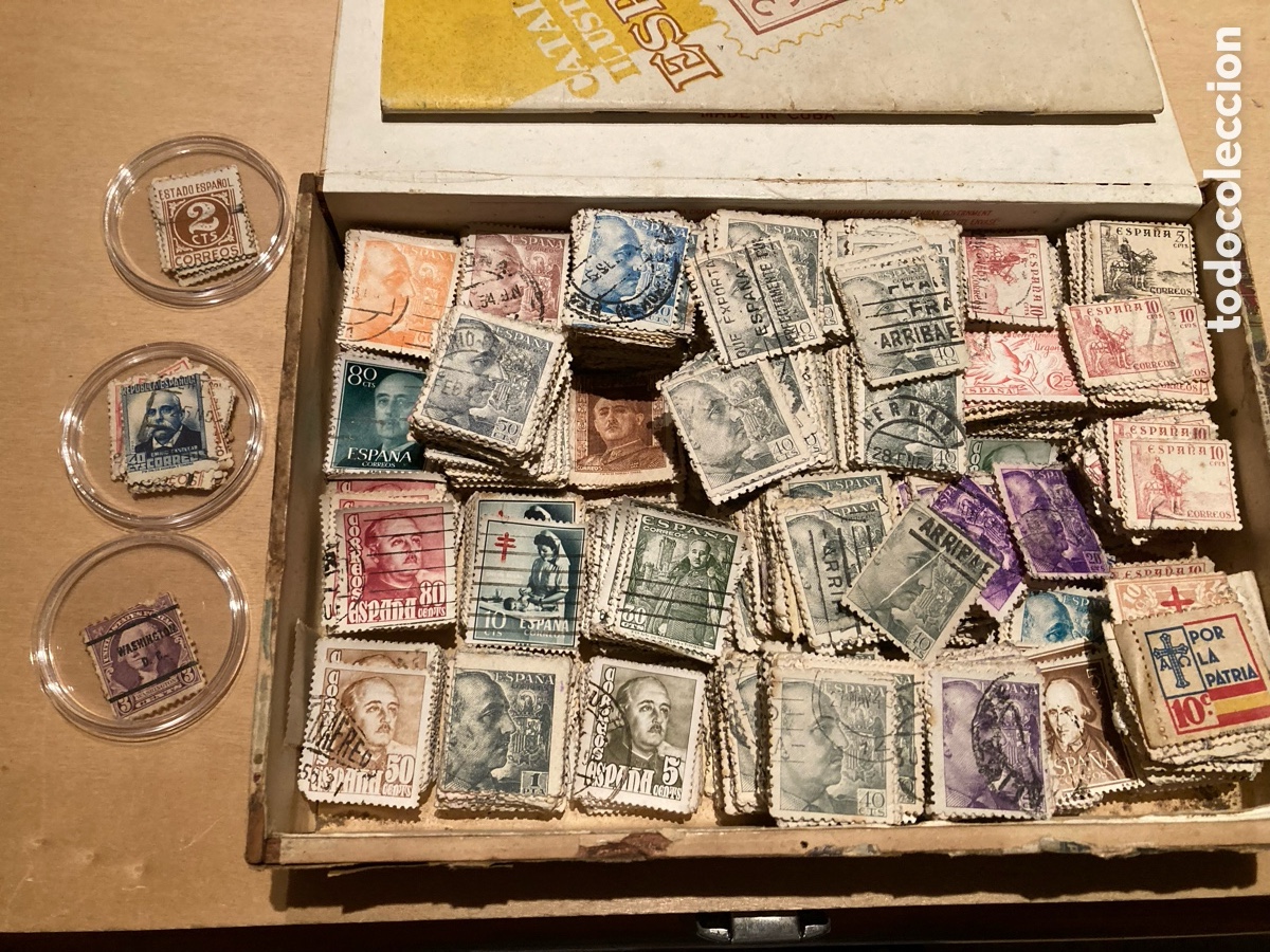 Sellos: Colecci&oacute;n de sellos y cat&aacute;logo de 1955 - Foto 3