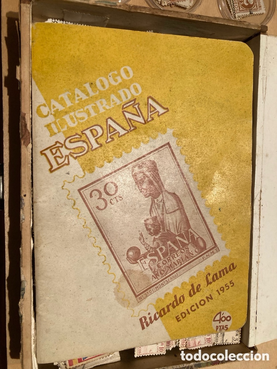 Sellos: Colecci&oacute;n de sellos y cat&aacute;logo de 1955 - Foto 4
