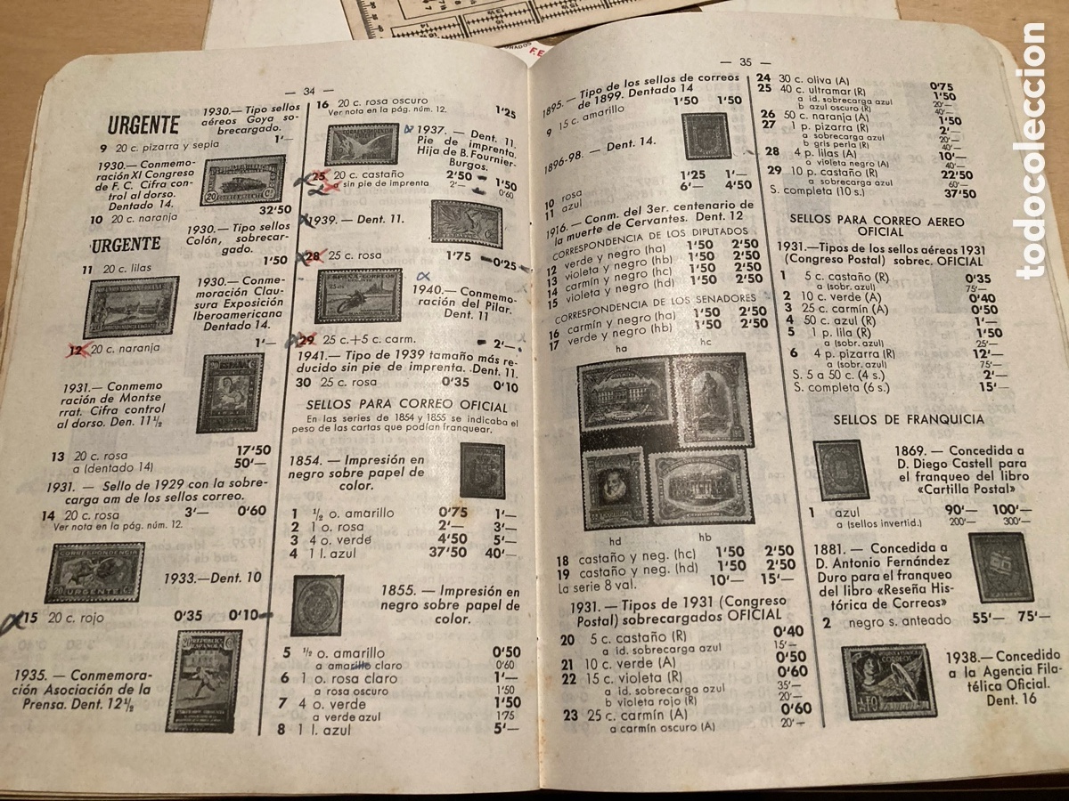 Sellos: Colecci&oacute;n de sellos y cat&aacute;logo de 1955 - Foto 5