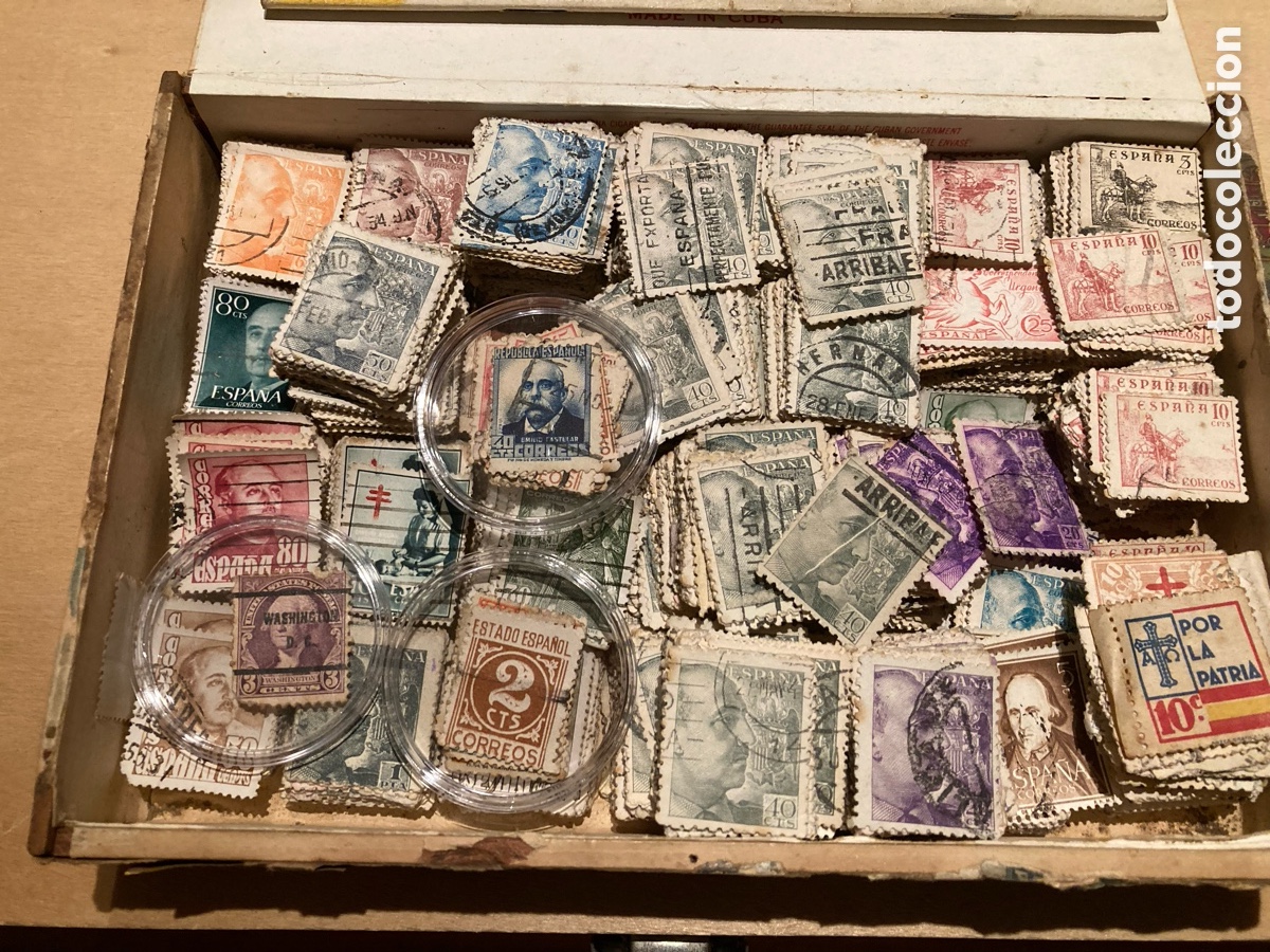 Sellos: Colecci&oacute;n de sellos y cat&aacute;logo de 1955 - Foto 2