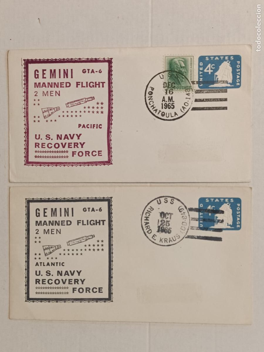 Sellos: PROYECTO G&Eacute;MINIS CARRERA DEL ESPACIO 1965-1966 - Foto 5
