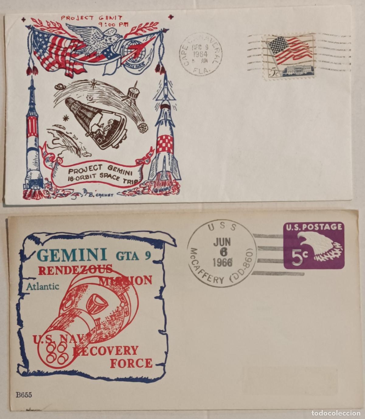 Sellos: PROYECTO G&Eacute;MINIS CARRERA DEL ESPACIO 1965-1966 - Foto 7