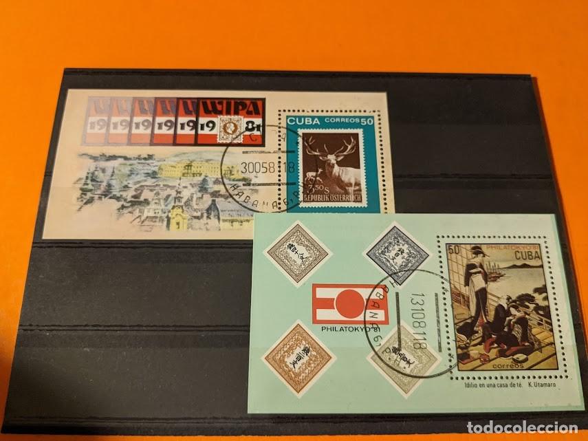 Sellos: 2 HOJAS BLOQUE DE CUBA - Foto 1