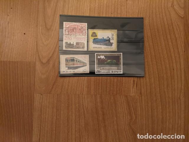 Sellos: COLECCI&Oacute;N SELLOS TEMA TRENES - Foto 1
