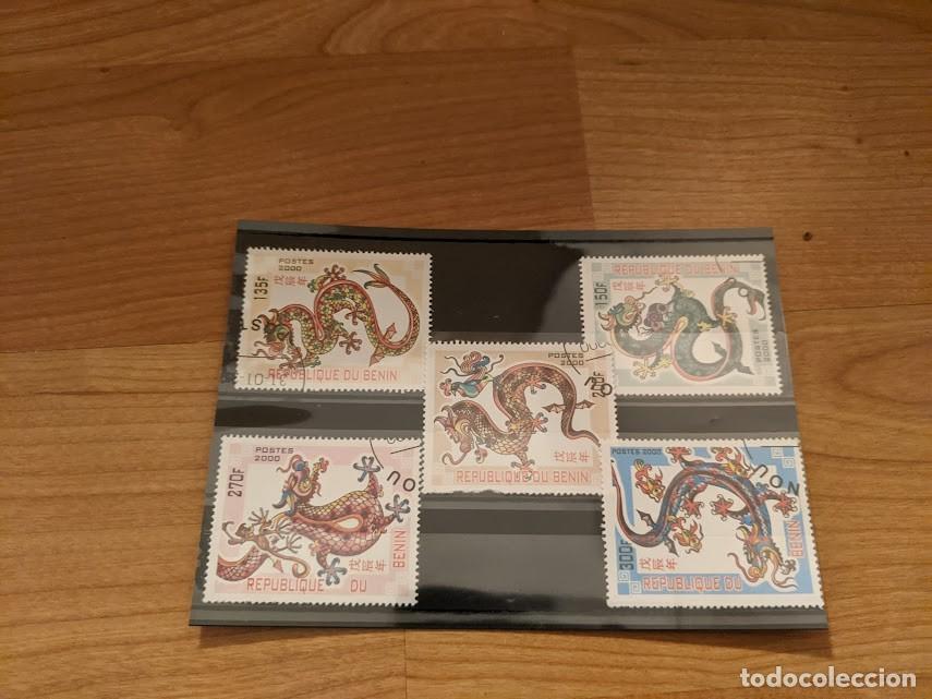 Sellos: COLECCI&Oacute;N SELLOS TEMA DRAGONES - Foto 1