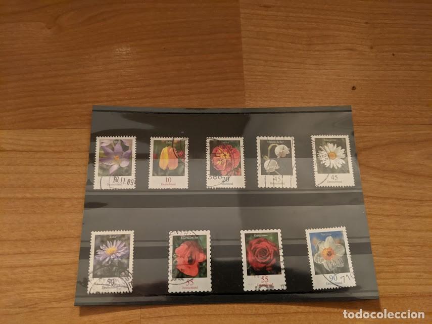Sellos: COLECCI&Oacute;N SELLOS TEMA FLORES - Foto 1