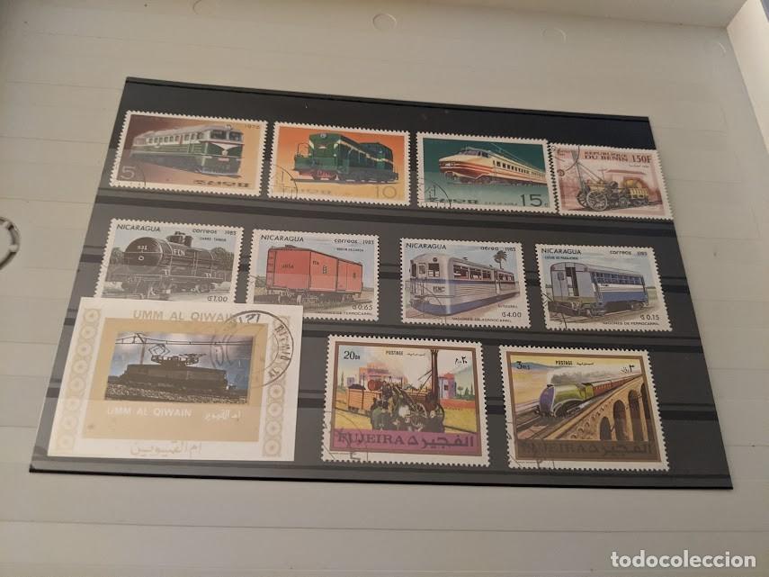 Sellos: COLECCI&Oacute;N DE SELLOS TEMA TRENES - Foto 1