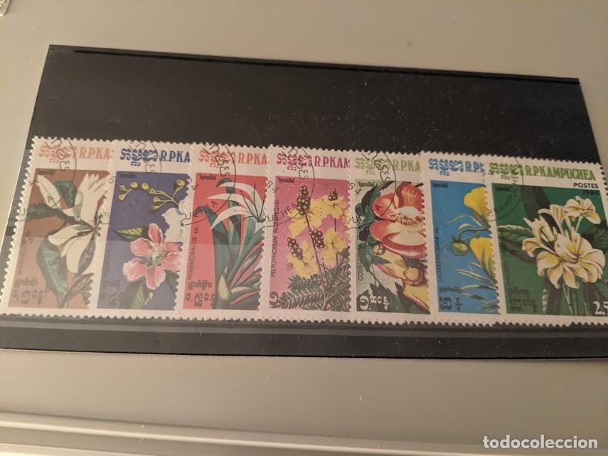 Sellos: COLECCI&Oacute;N SELLOS TEMA FLORES - Foto 1