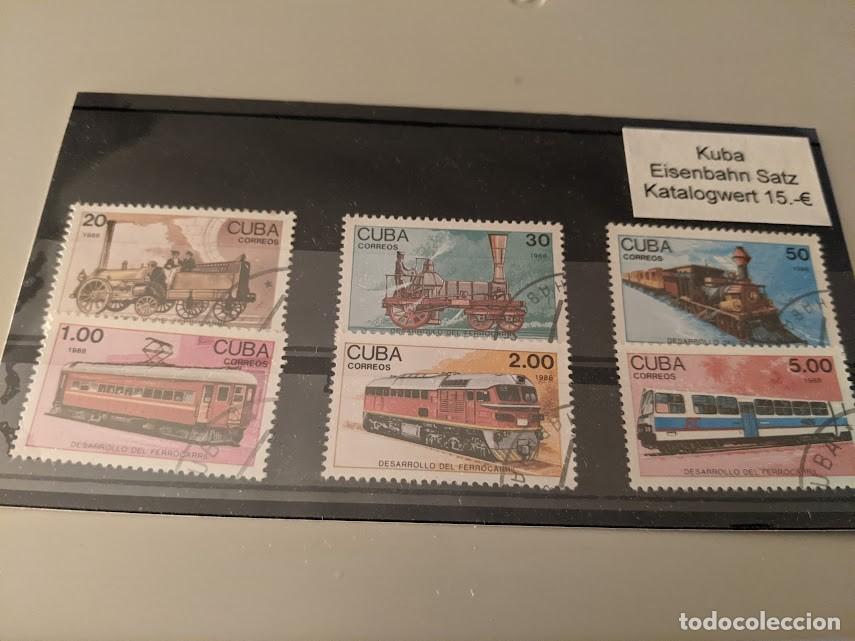 Sellos: COLECCI&Oacute;N SELLOS TEMA TRENES - Foto 1
