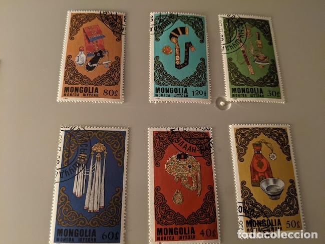 Sellos: COLECCI&Oacute;N SERIE 6 SELLOS MONGOLIA - Foto 1