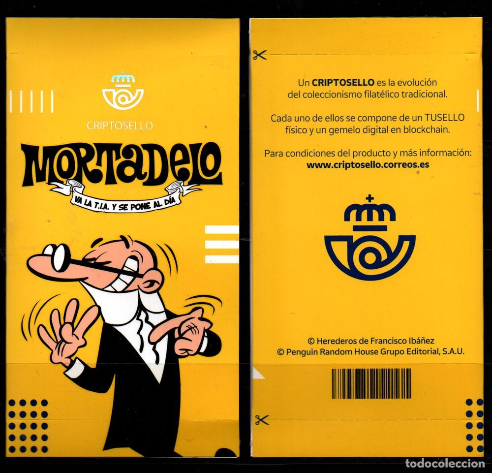 Sellos: Primer Criptosello Espa&ntilde;a. Mortadelo - Foto 1