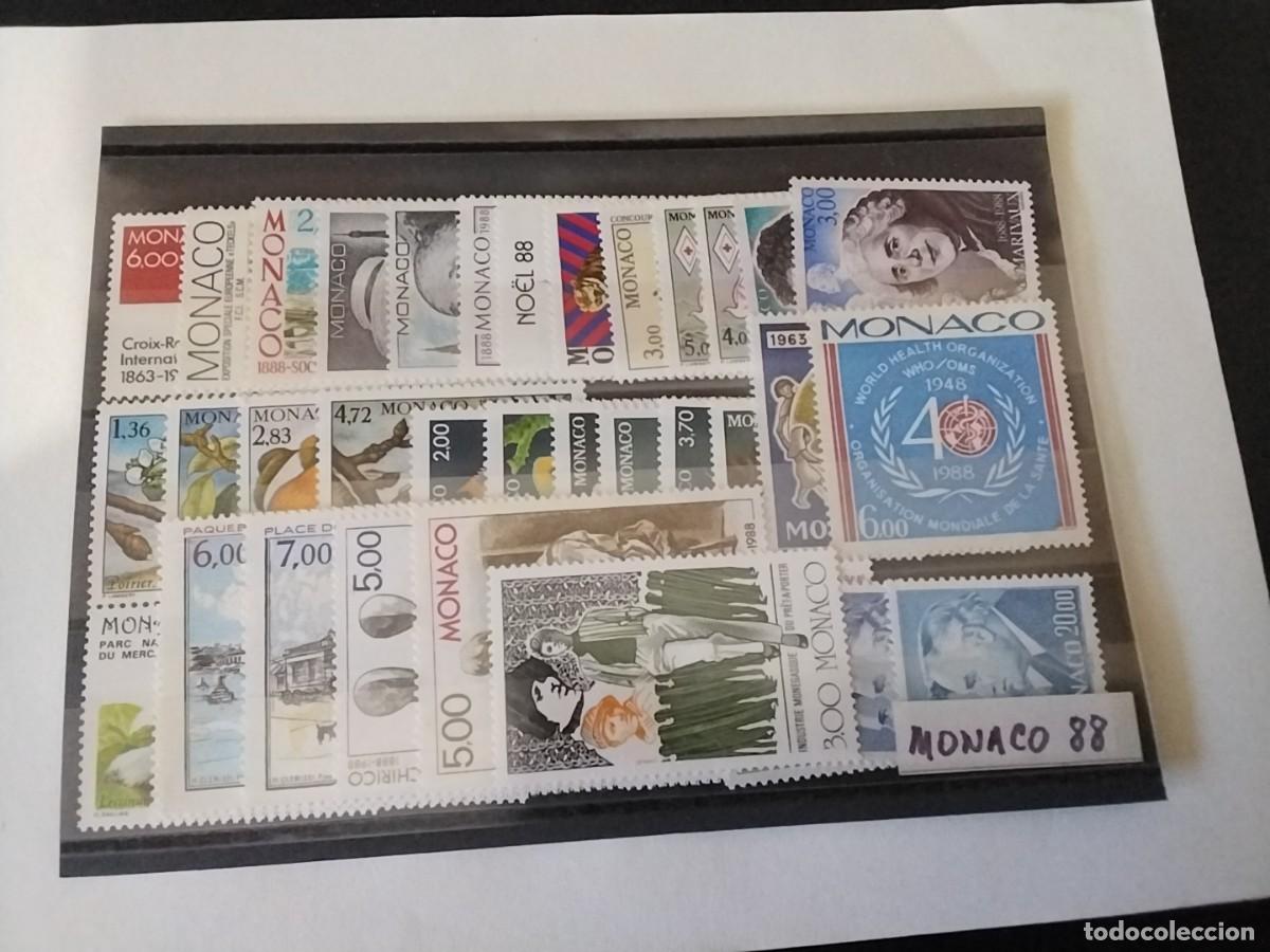 Sellos: Sellos M&oacute;naco 1988 nuevos - Foto 1