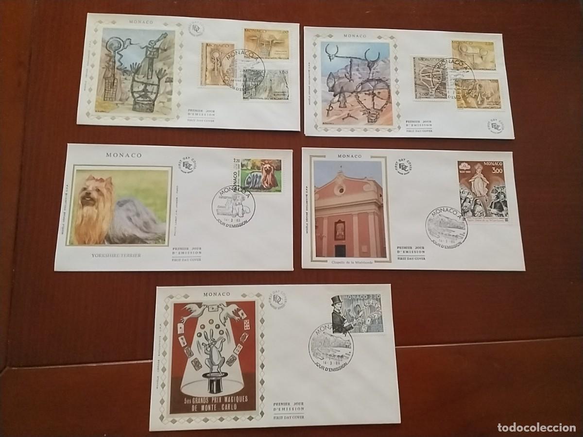 Sellos: Sobres primer dia M&oacute;naco - Foto 5