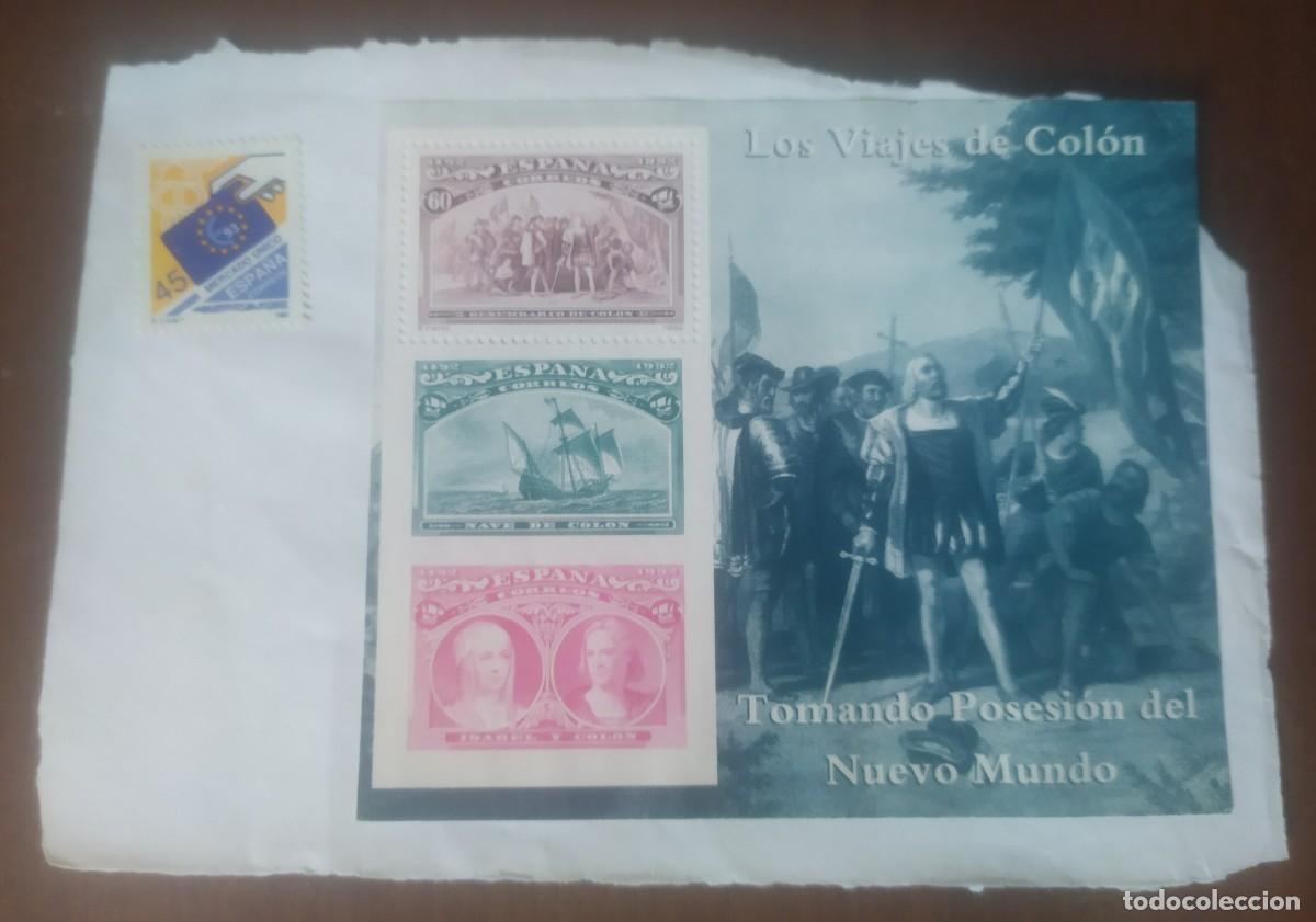 Sellos: Sellos de los viajes de Col&oacute;n - Foto 1