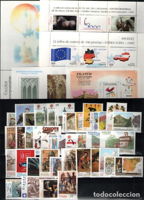 Sellos: Espa&ntilde;a . A&ntilde;o Completo 1999 - Foto 1