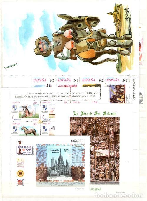 Sellos: Espa&ntilde;a. A&ntilde;o Completo 1998 - Foto 1