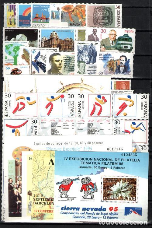 Sellos: Espa&ntilde;a. A&ntilde;o Completo 1995. - Foto 1