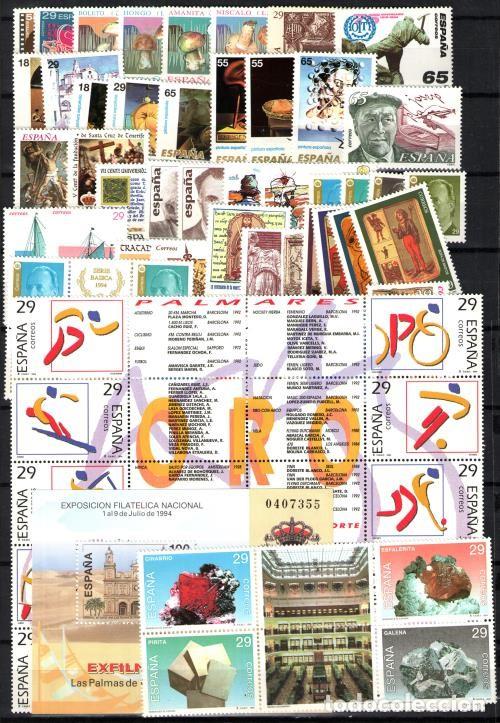 Sellos: Espa&ntilde;a. A&ntilde;o Completo 1994 - Foto 1