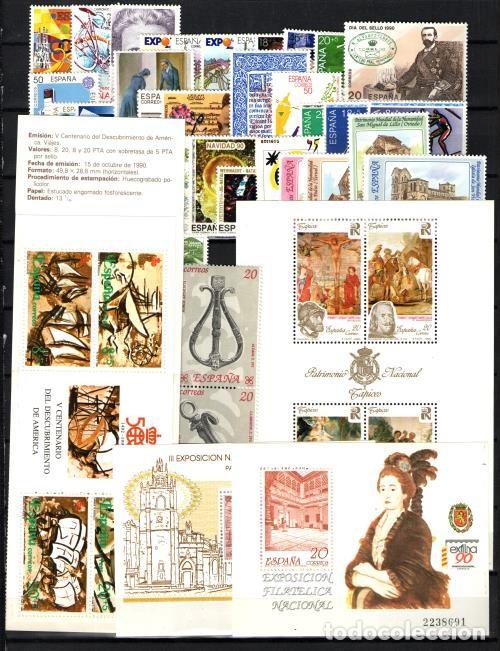 Sellos: Espa&ntilde;a . A&ntilde;o Completo 1990 - Foto 1