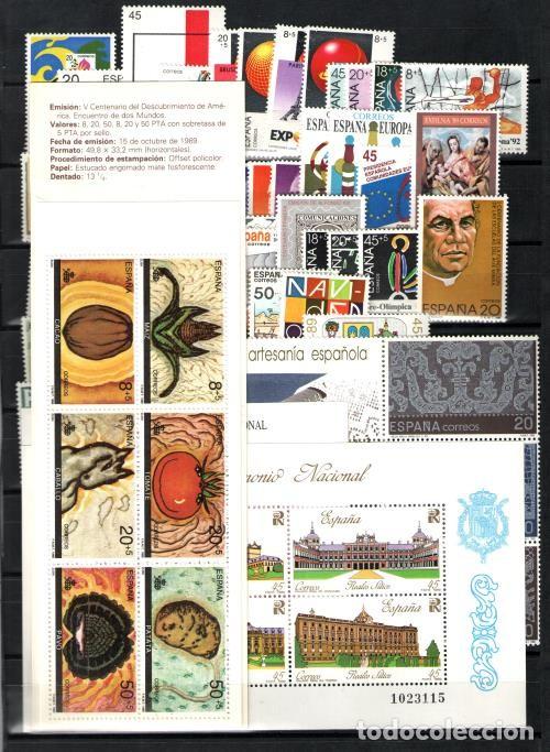 Sellos: Espa&ntilde;a . A&ntilde;o Completo 1989 - Foto 1