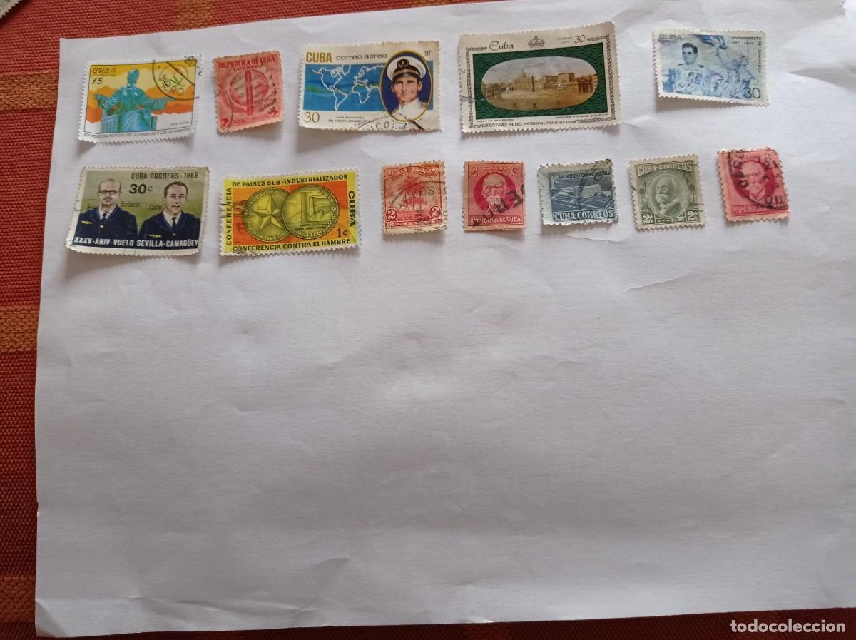 Sellos: lote de 12 sellos de Cuba - Foto 1